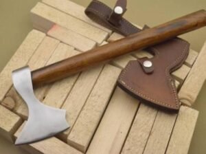 CUSTOM-MADE D2 AXE – ROSE WOOD HANDLE