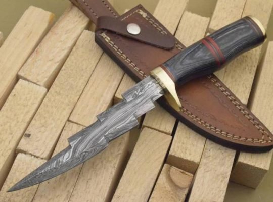 CUSTOM MADE DAMASCUS BOWIE KRIS BLADE KNIFE