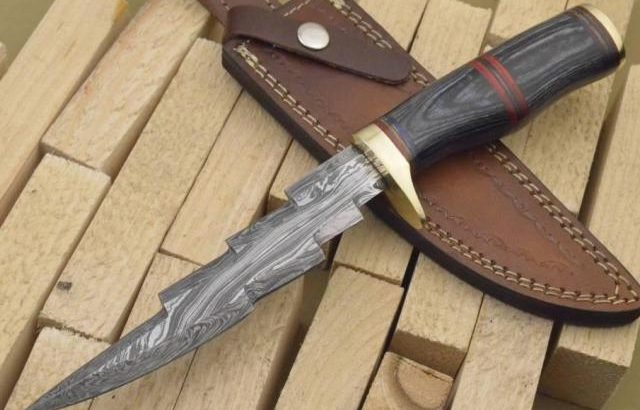 CUSTOM MADE DAMASCUS BOWIE KRIS BLADE KNIFE