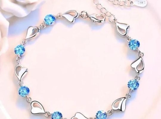 Elegant 925 Sterling Silver Bracelet Cubic Zirconi