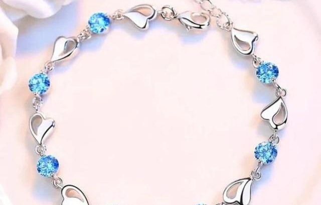 Elegant 925 Sterling Silver Bracelet Cubic Zirconi