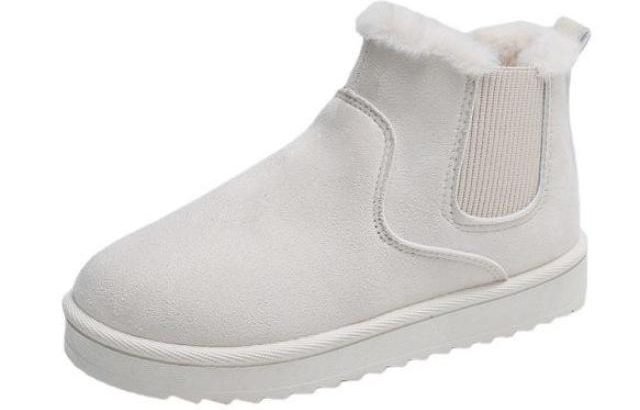 Fleece-lined Plus Size Short Boots Cotton Shoes Wo