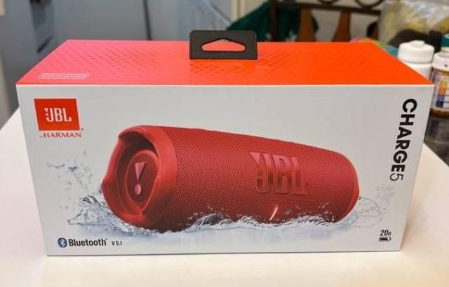 JBL CHARGE 5 PORTABLE BLUETOOTH WATERPROOF SPEAKER