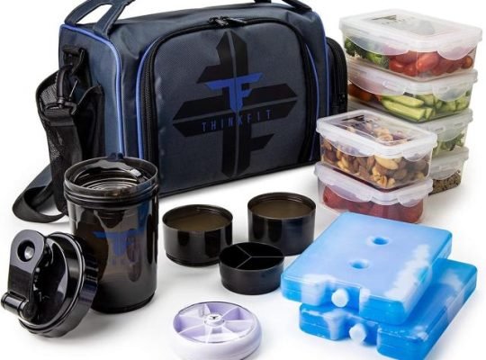 ThinkFit Insulated Meal Prep Lunch Box with 6 Food