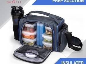 ThinkFit Insulated Meal Prep Lunch Box with 6 Food