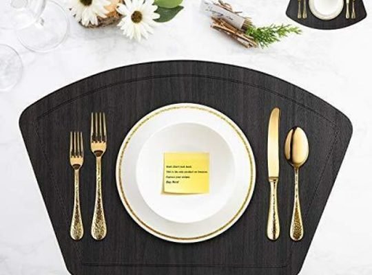 PLACEMATS BY IMMOKAZ SET OF 4 BLACK